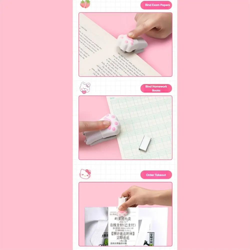 دباسة كابيبارا/باندا صغيرة محمولة تستخدم 24/6 26/6 دبابيس دباسة شديدة التحمل أداة تجليد يدوية موفرة للعمالة