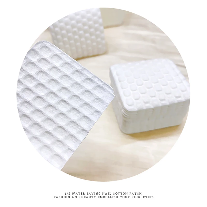 170/200 pièces lingettes à ongles non pelucheuses enlever Gel vernis à ongles à motifs de perles économie d'eau tampon de coton pour ongles Extension de cils lingettes de colle