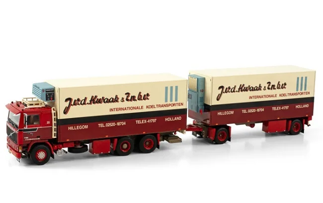 

Alloy Model Gift WSI 1:50 Scale VO/VO F12 6X2 Tractor,Refrigerated,Cold Chain Container Delivery Truck Diecast Toy Model 01-3832