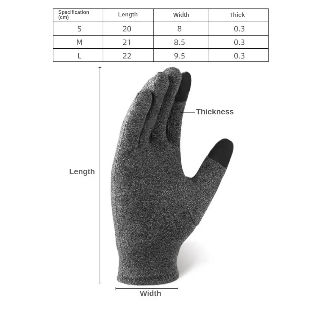 1Pc arthritis gloves woman Rheumatoid Magnetic Compression Gloves Arthritic Joint Pain Relief Hand Gloves Therapy Fingers Glove