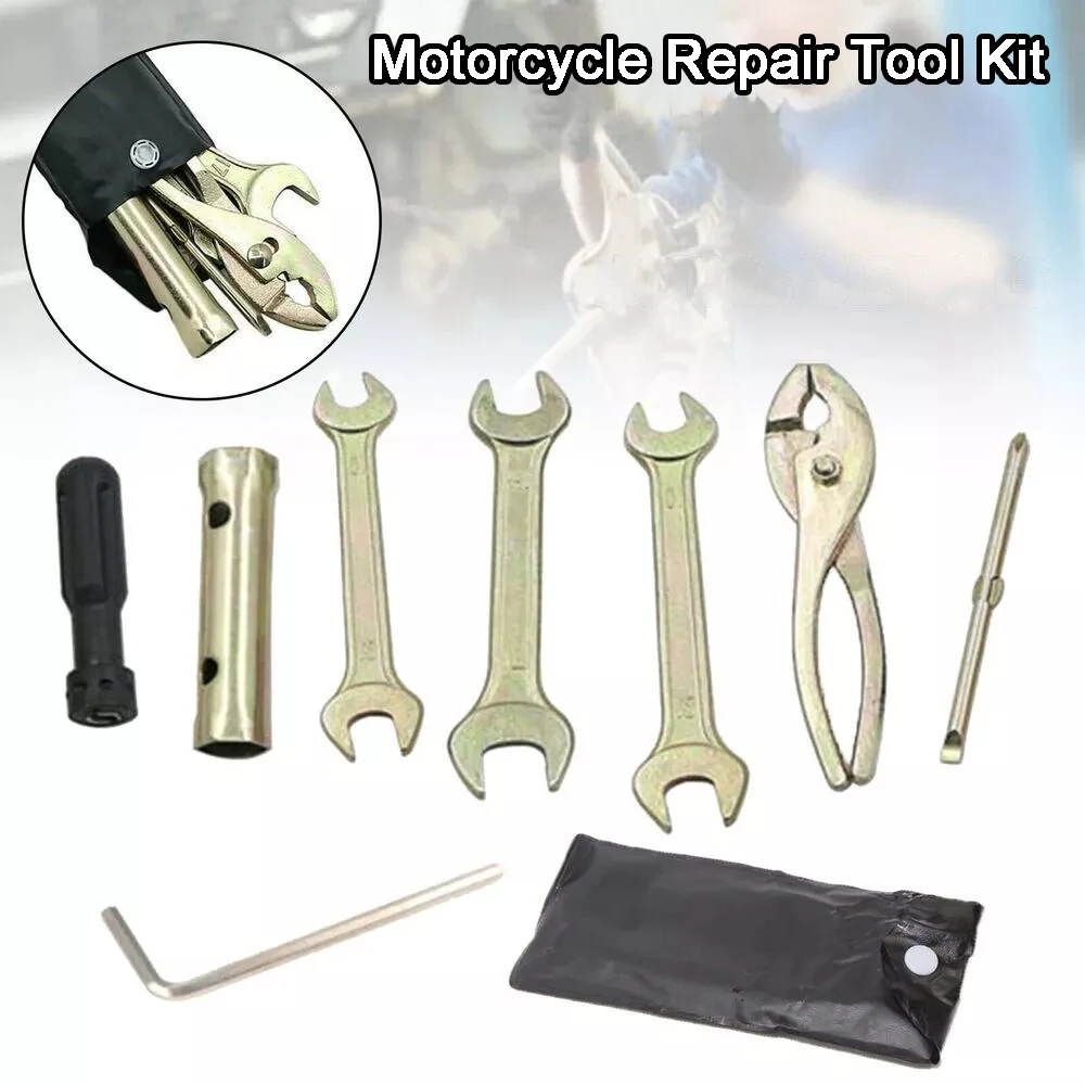 Universal Motorcycle Repair Tool Kit Accessories Auto Bike Tubeless Tire Tyre Puncture Plug Tools With Rubber Strip