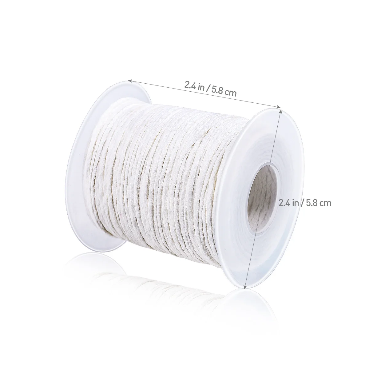 

1 Roll Braided Wicks Cotton for Pillars Tapers DIY Making Slow Burning Compatible Metal Tabs Braided Wicks