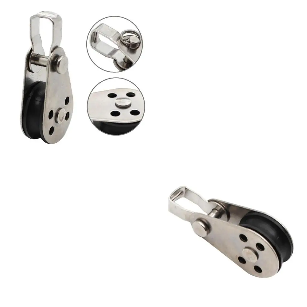 

Шкив из нержавеющей стали, 25 мм, блочный канатный шкив, нейлоновый шкив, одинарная проушина