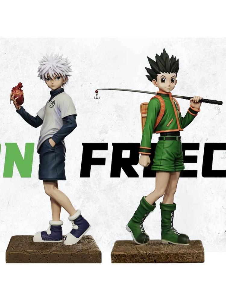 27 cm Hunter x Hunter Gon Freecss Figure d'anime Killua Zoldyck Figurine Hisoka/Kurapika Figurine modèle à collectionner poupée jouets