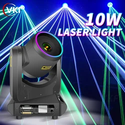 10W RGBW Moving Head Lights Stage Lighting Wedding Light Effect DMX Control GOBO With Aperture Pattern for DJ DISCO Party