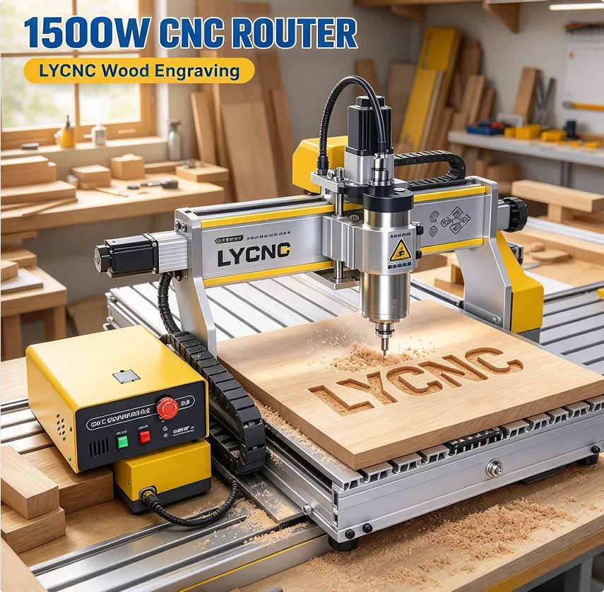 Water Cooled Spindle - LY CNC Router X6M 3 eksenli
