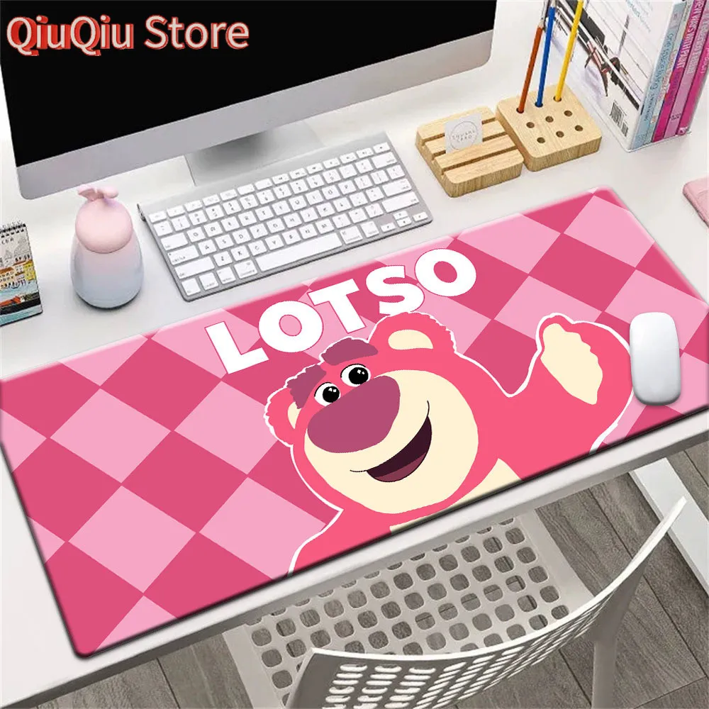 

Mousepad Anti Slip Warna Banyak Jenis Tatakan Tetikus Pink Strawberry Bear