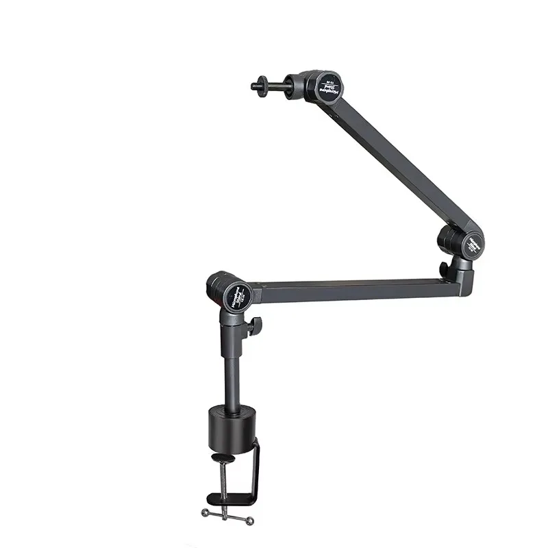 360 Degree Universal Rotating Microphone Stand Desktop Live Broadcast Bracket with Cantilever Universal for All Devices