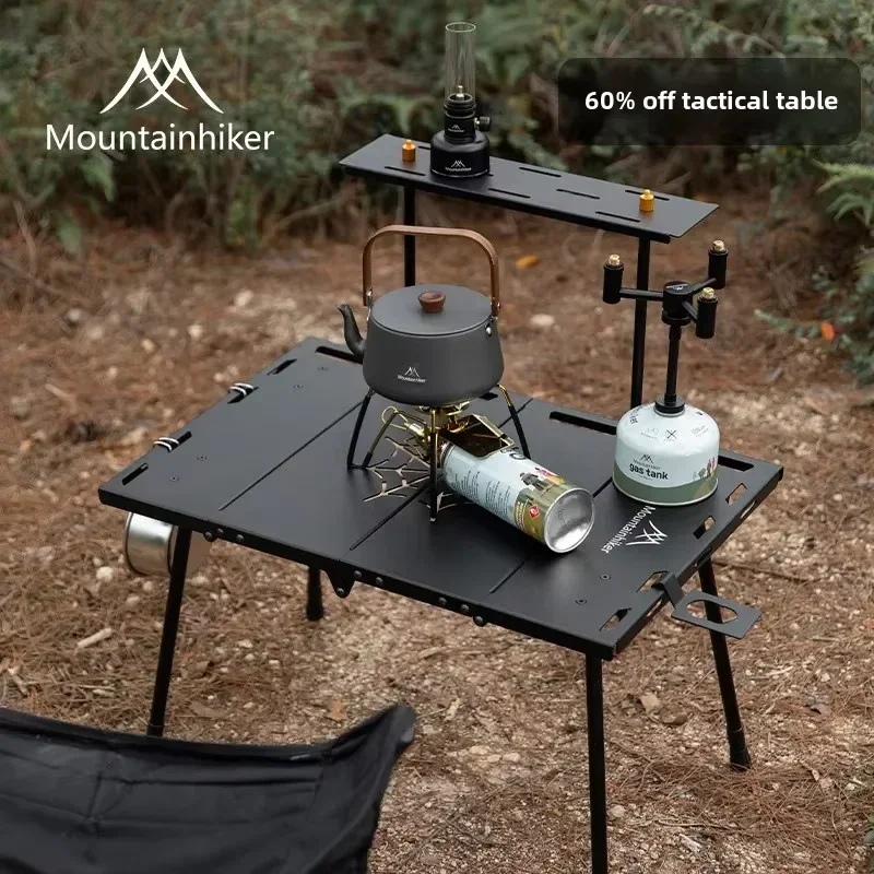 

Mountainhiker Outdoor Camping Tactical Folding Table Portable Storable Multifunctiona Camping Table Height Adjustable Mini Table
