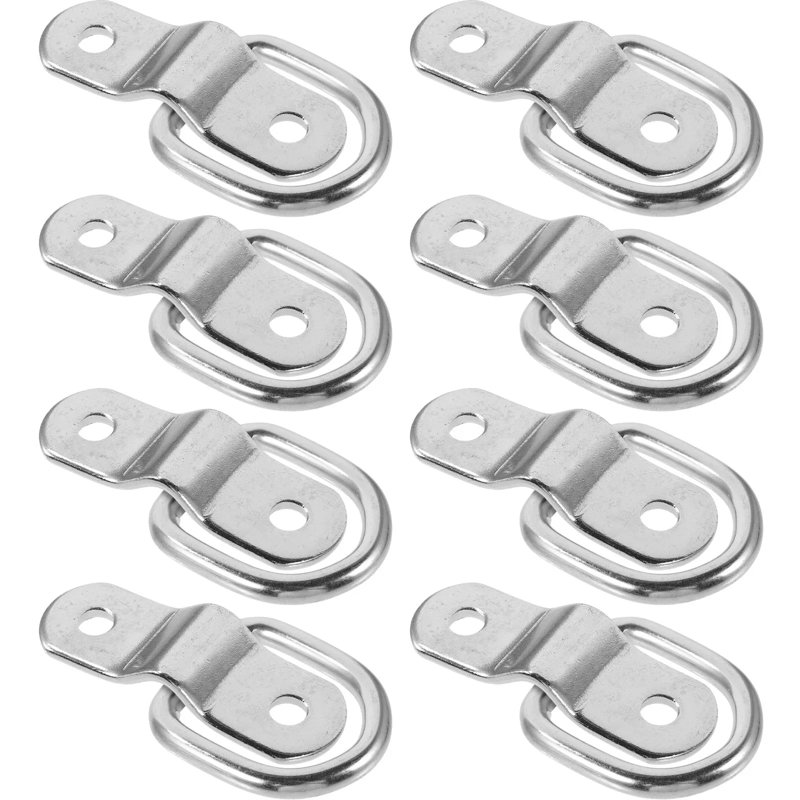 8Pcs D Ring Anchor Tie Down Heavy Duty Metal Tie Down Rings for Truck Bed Trailer Cargo Securement Car Tow Hook