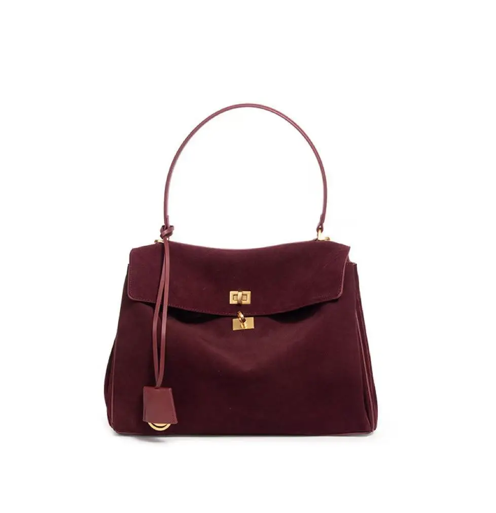 

Замшевая кожаная сумка, женская сумка через плечо, роскошная дизайнерская сумка, женская модная повседневная сумка, матовая кожаная сумка-мессенджер