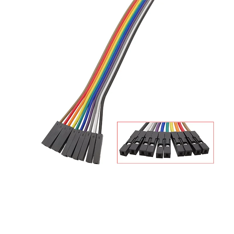 Flat Test Hooks Logic Analyzer Clips Gripper Probe Breadboard Jumper Wire Test Leads For IC Electronic Testing 20/30CM