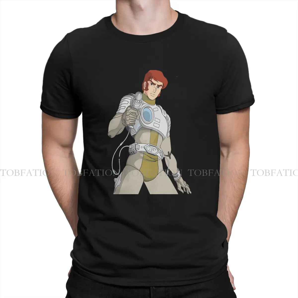 Captain Future Flam Apparel T Shirt Vintage Goth Teenager Summer Large Cotton Men's Clothes Harajuku O-Neck TShirt