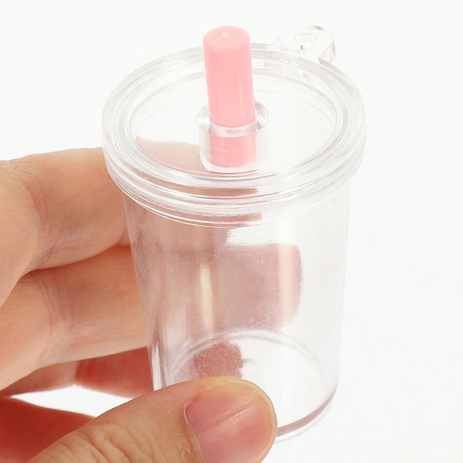 

24pcs Mini Coffee Cups Plastic Keychain Charms DIY Jewelry Making Tiny Cup Models H Decorations Safe Gifts