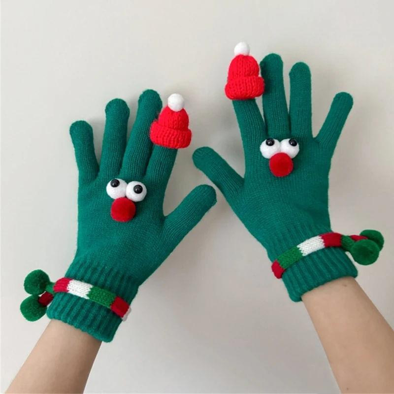 Popular Christmas Gloves for Cold Weather Festival Celebration Party Knitwear