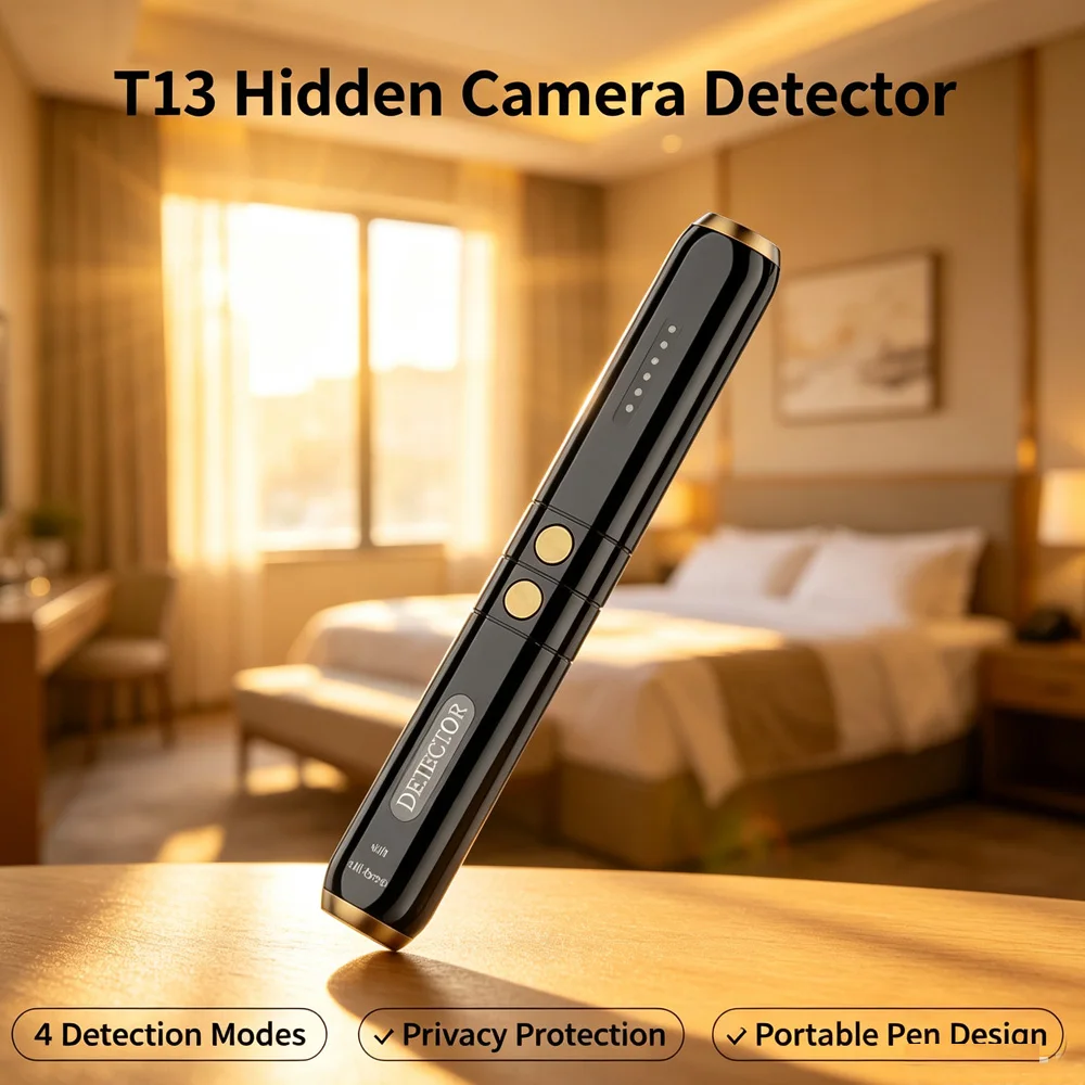 

T13 Hidden Camera Detection RF signal Detector Hotel Conference Anti-eavesdropping and Anti-candid Photography Spy Gadgets Scan