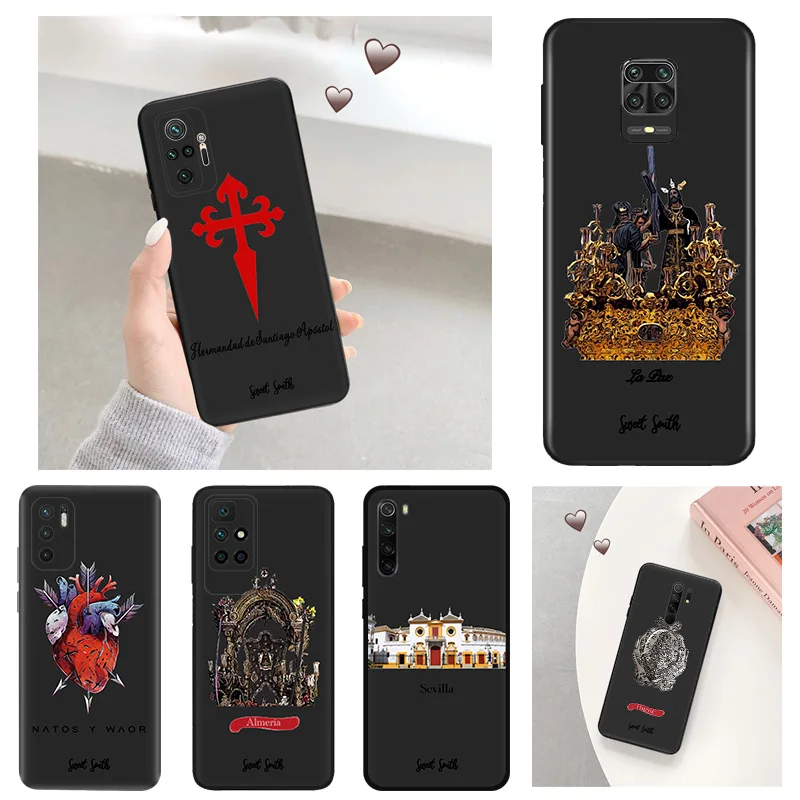 Anti-Drop Phone Case for Redmi A3 13 9 9A 9I 9C 9T 10A 10C 10T Note 10 9s 8 8t 7Pro 10s Lite Virgin Mary Jesus Church Soft Cover