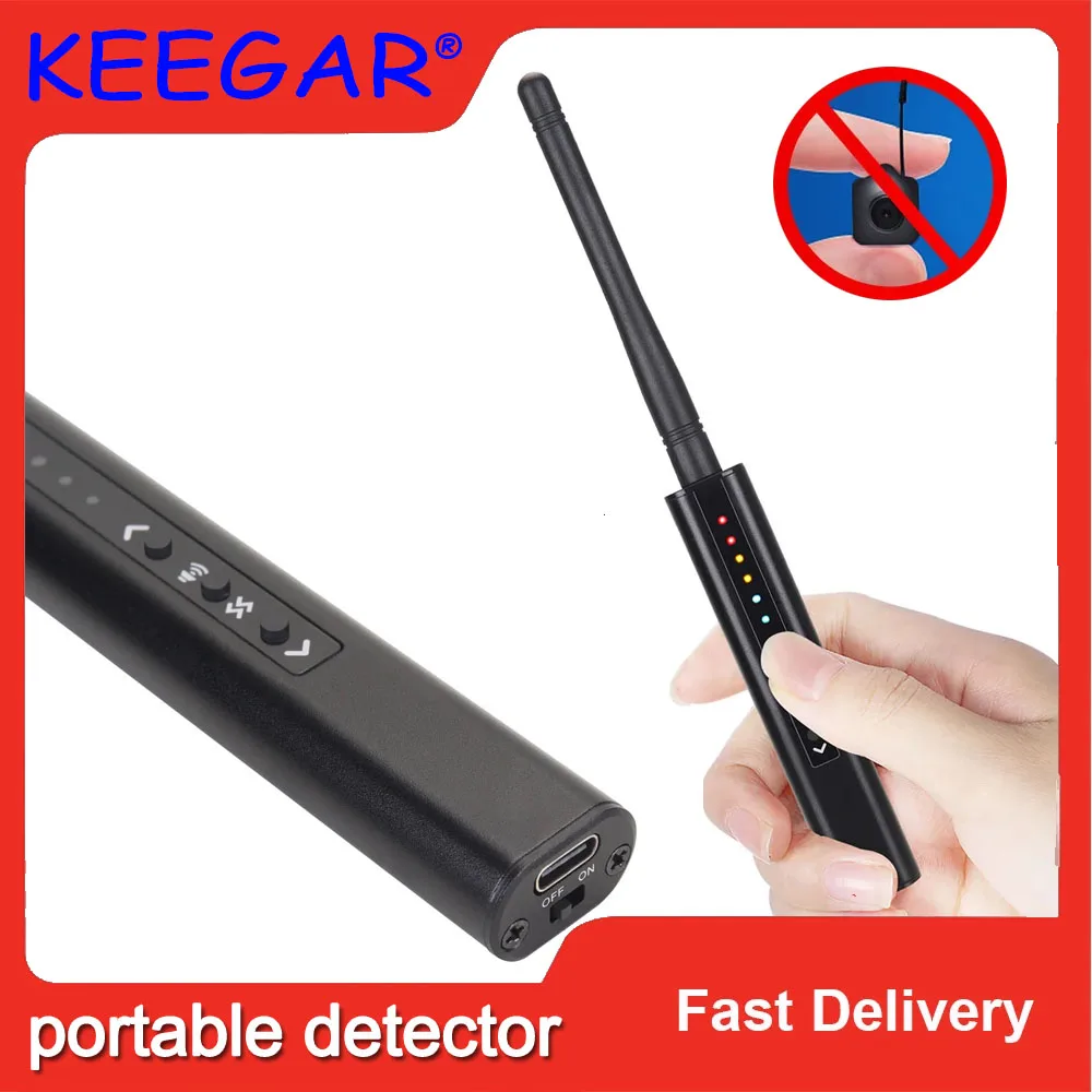 Portable Anti Spy Detector Bug Mini Audio SPY-Camera GSM Finder GPS Lens RF Locator Tracker Detect Wireless Camera Spy Things