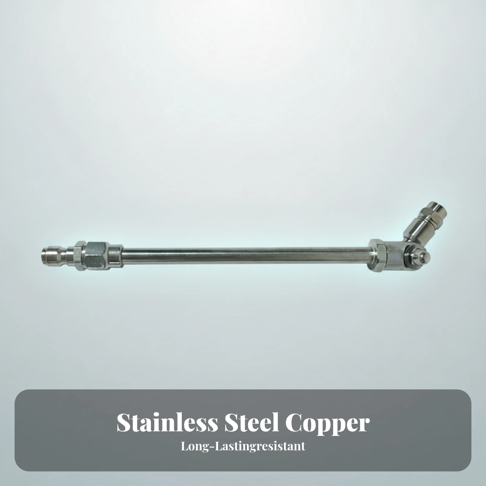Pressure Washer Wand 25 Degree Rotating Spray Wand Cleaning Tool Stainless Steel Copper Plated