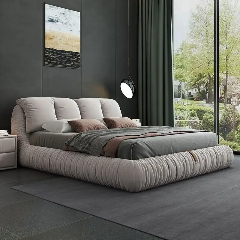 Lit double doux de luxe léger en tissu tatami simple