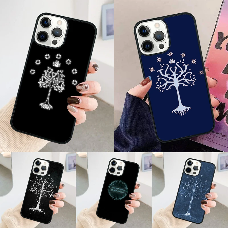 White Tree Of Gondor phone case Cover For iPhone 14 15 16 Pro Max SE 2020 coque For apple 11 12 13 Pro Max Mini 7 8 Plus