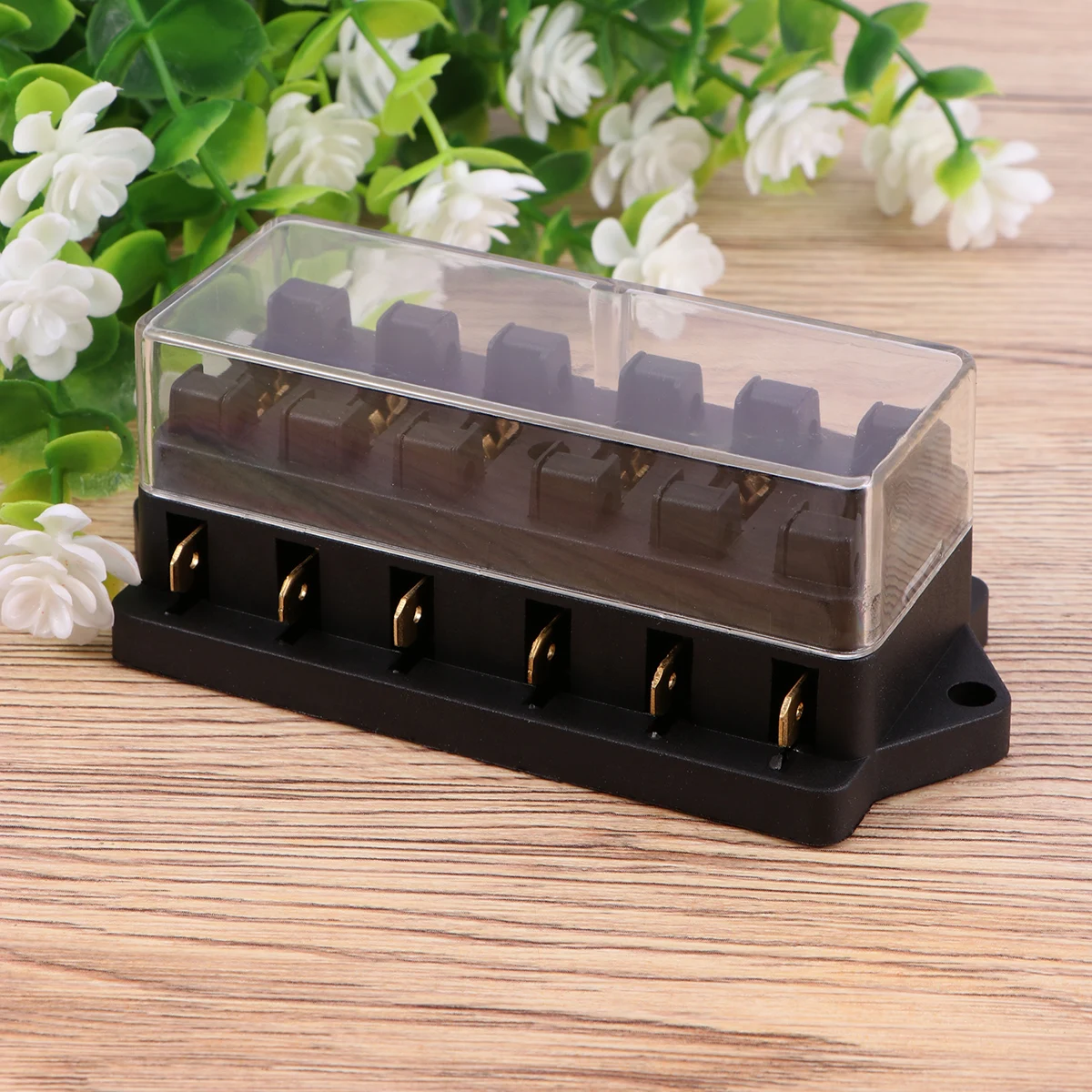 

6 Way Fuse Box Holder Electric Automotive Fuse Block For Car Boat Marine Van Truck Rv Atv Utv Off-Road Vehicles