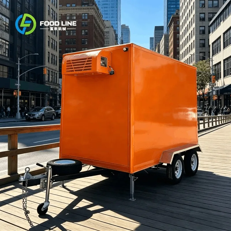 Customized Insulated Trailer Box With Stainless Steel Hardware And Top Mount Refrigeration Unit Bulk Purchase Cheap Wholesale