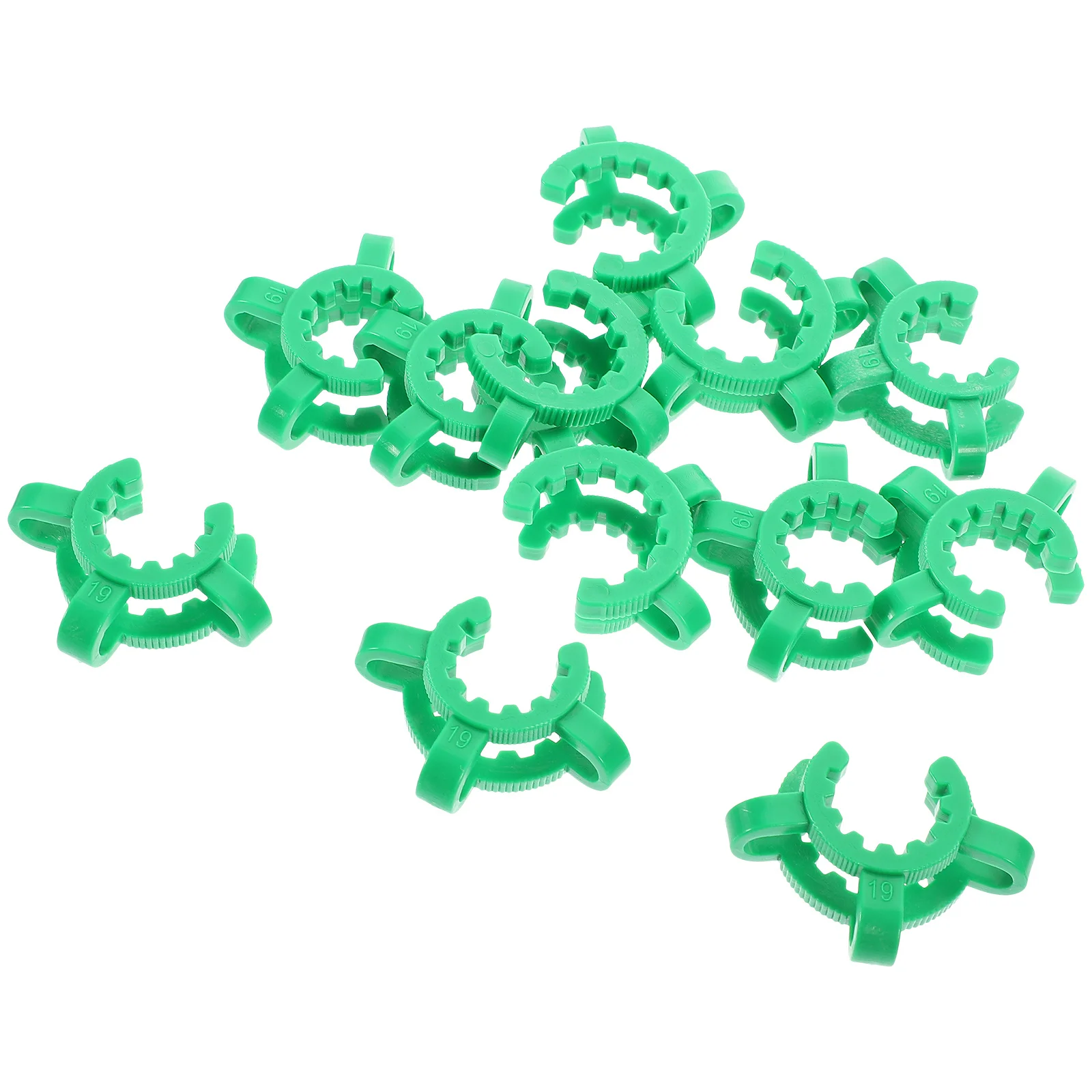 

12pcs Test Tube Clamp Plastic Conical Interface Taper Joints Clamp Keck Labs Equipment Holder