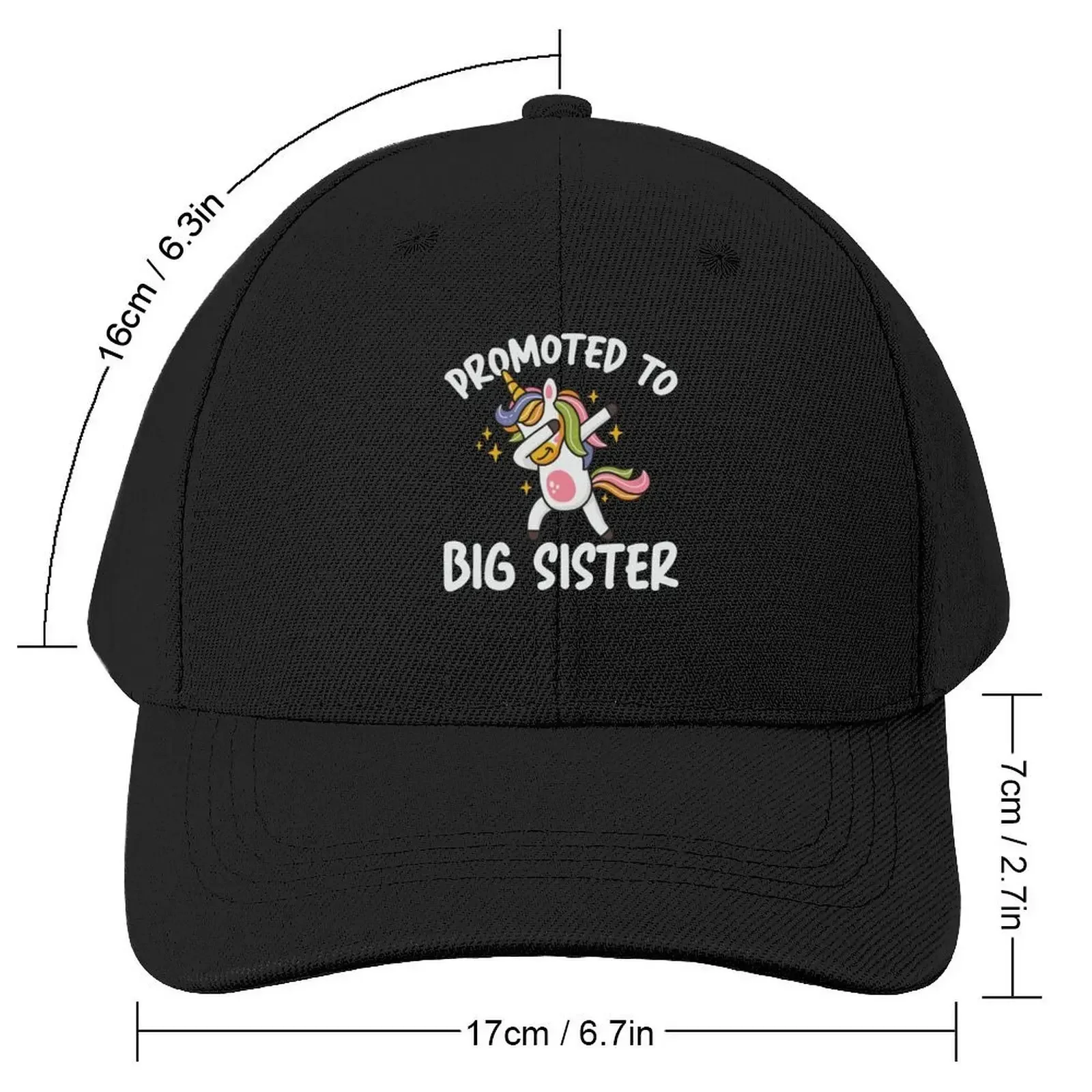 Promoted to Big Sister Dancing Unicorn Baseball Cap Gentleman Hat hard hat Hat Beach Women Beach Fashion Men's