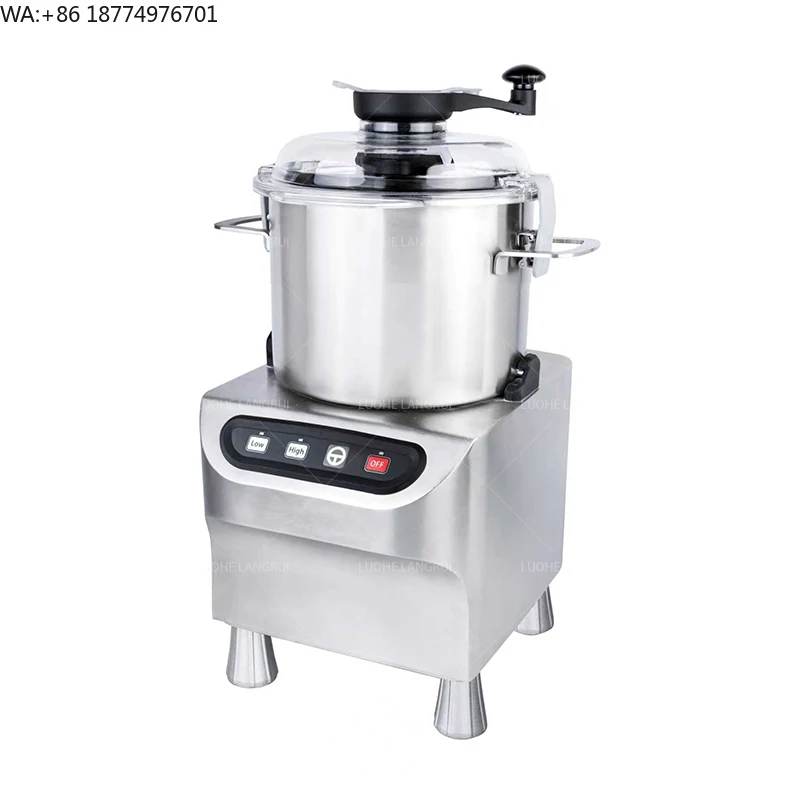 

Desktop Double Speed SS304 5L 8L 12L 18L Food Processor Hummus Mixer Garlic Sauce Onion Nuts Bowl Cutter Meat Cutter