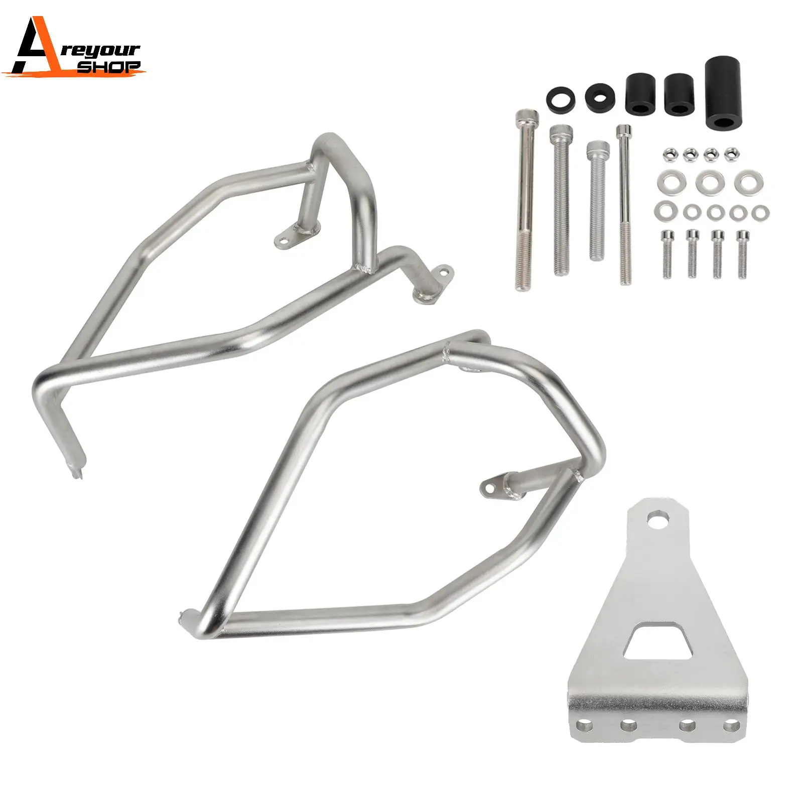 

Areyourshop Engine Guard Crash Bar Frame Protector Bumper Steel For Tiger Sport 660 2022