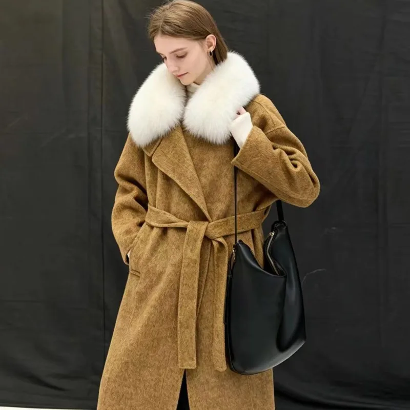 

Real Fox Fur Scarf Winter Women Neck Warm Ring Scarves Jackets Coat Decoration Thick Furry Fur Collar Fashion Warm Coat Shawl