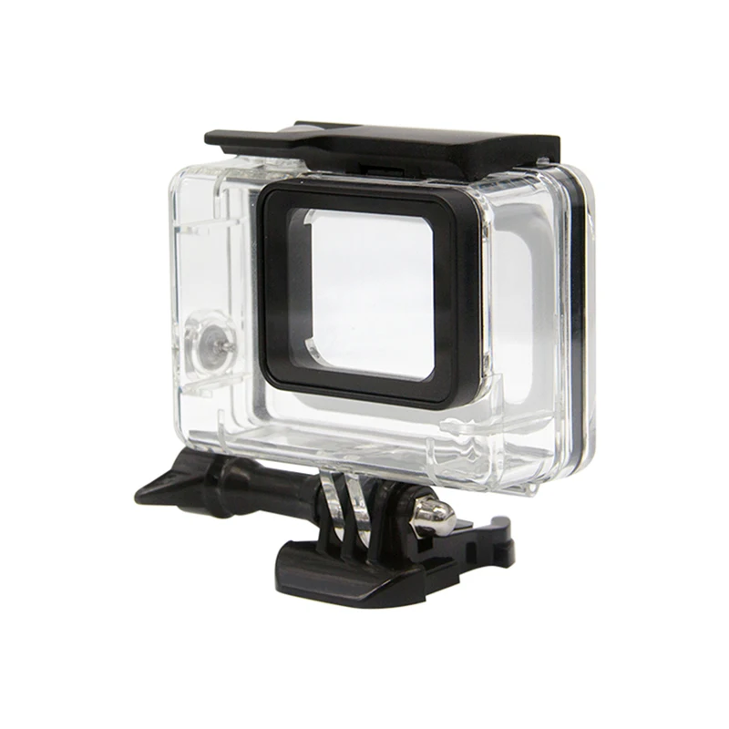 Per Gopro 5 custodia impermeabile custodia subacquea + filtro per immersione rosso rosa viola per Go Pro Hero 5 6 7 accessori neri