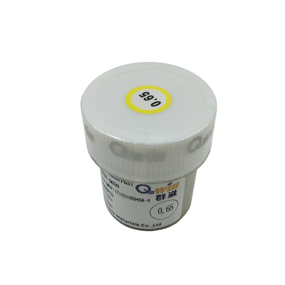 250k/bottle Sn63Pb37 0.2 0.25 0.3 0.35 0.4 0.45 0.5 0.55 0.6 0.65 0.76mm BGA Solder Balls For IC Chips PCB  Motherboard Repair