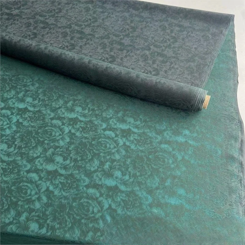

Jacquard silk gauze fabric cheongsam top tea table dress