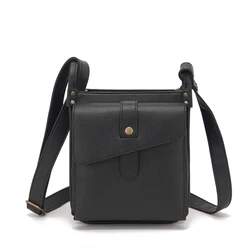 Vintage Leather Crossbody Bag for Women - Stylish & Compact Shoulder Purse with Adjustable Strap - Perfect for Travel & Everyday
