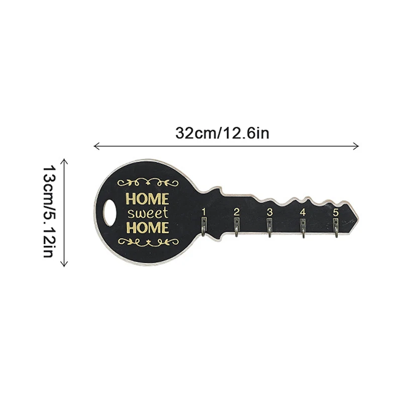 Key Holder Functional Durable Wall Hanger Popular Key Shape High Demand Wall-mounted Key Rack Unique Design Wall Hook Stylish