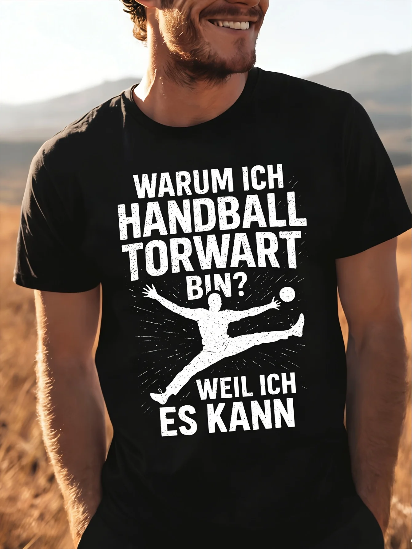 Why I Handball Goalkeeper Bin Weil Ich Es Kan for men women Unisex All Season Funny  180G Unisex  Unisex All T-Shirt