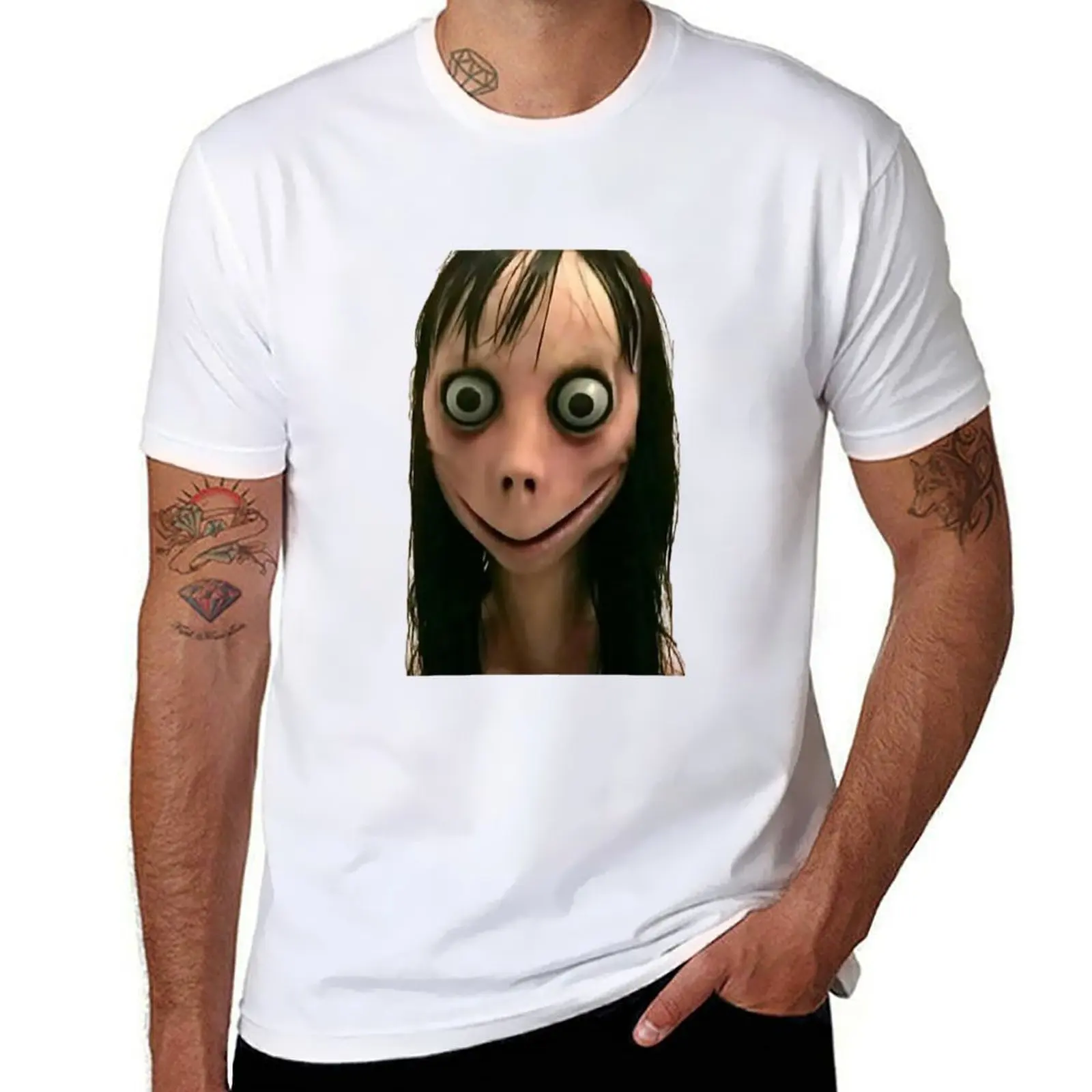 

Scary Momo T-Shirt t shirt man luxury g man t shirts for men T-Shirt