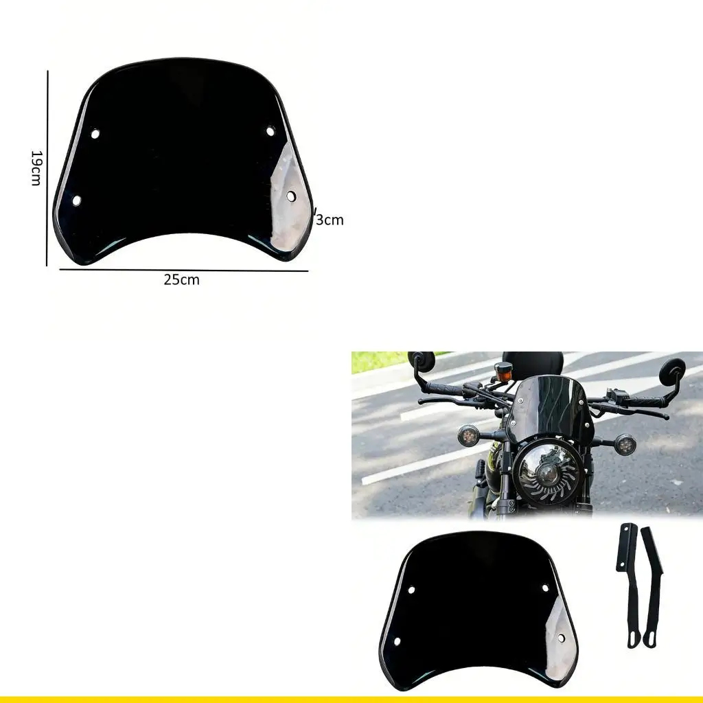 

SZCH Высокое качество ABS лобовое стекло мотоцикла традиционный дизайн 25см х 19см х 3см