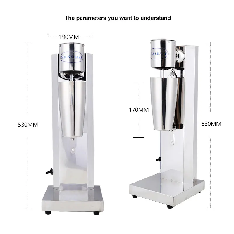 Single Head Milkshake Machine Snowstorm Machine Milk Tea Shop Electric Milk Foamer Commercial Milk Tea Blender