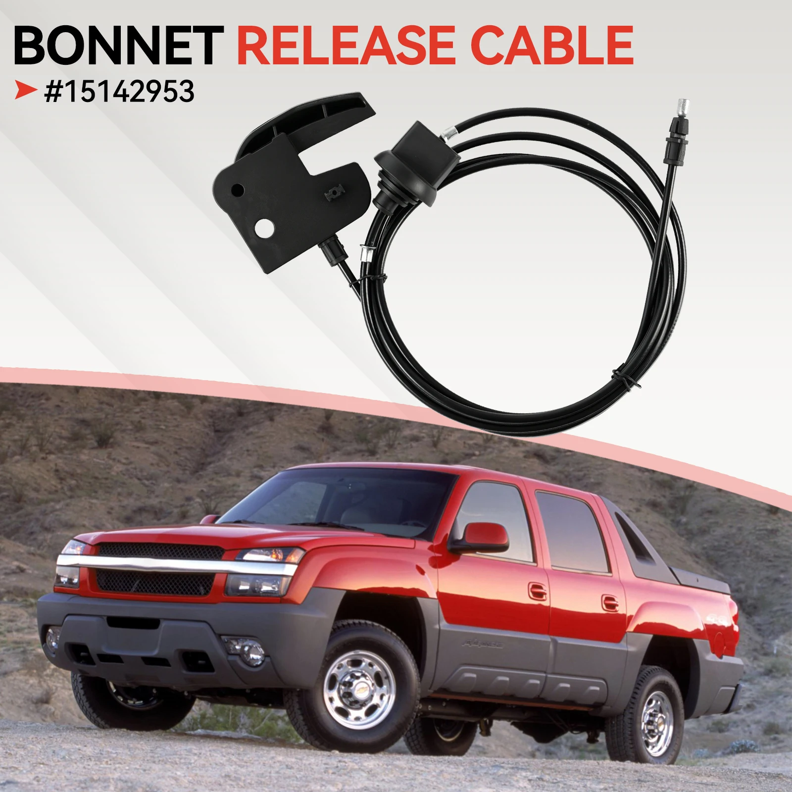 Hood Release Cable 15142953 Bonnet Lock Wire For Chevrolet Silverado GMC Sierra 1500 2500 3500 Cadillac Car Replacement Parts
