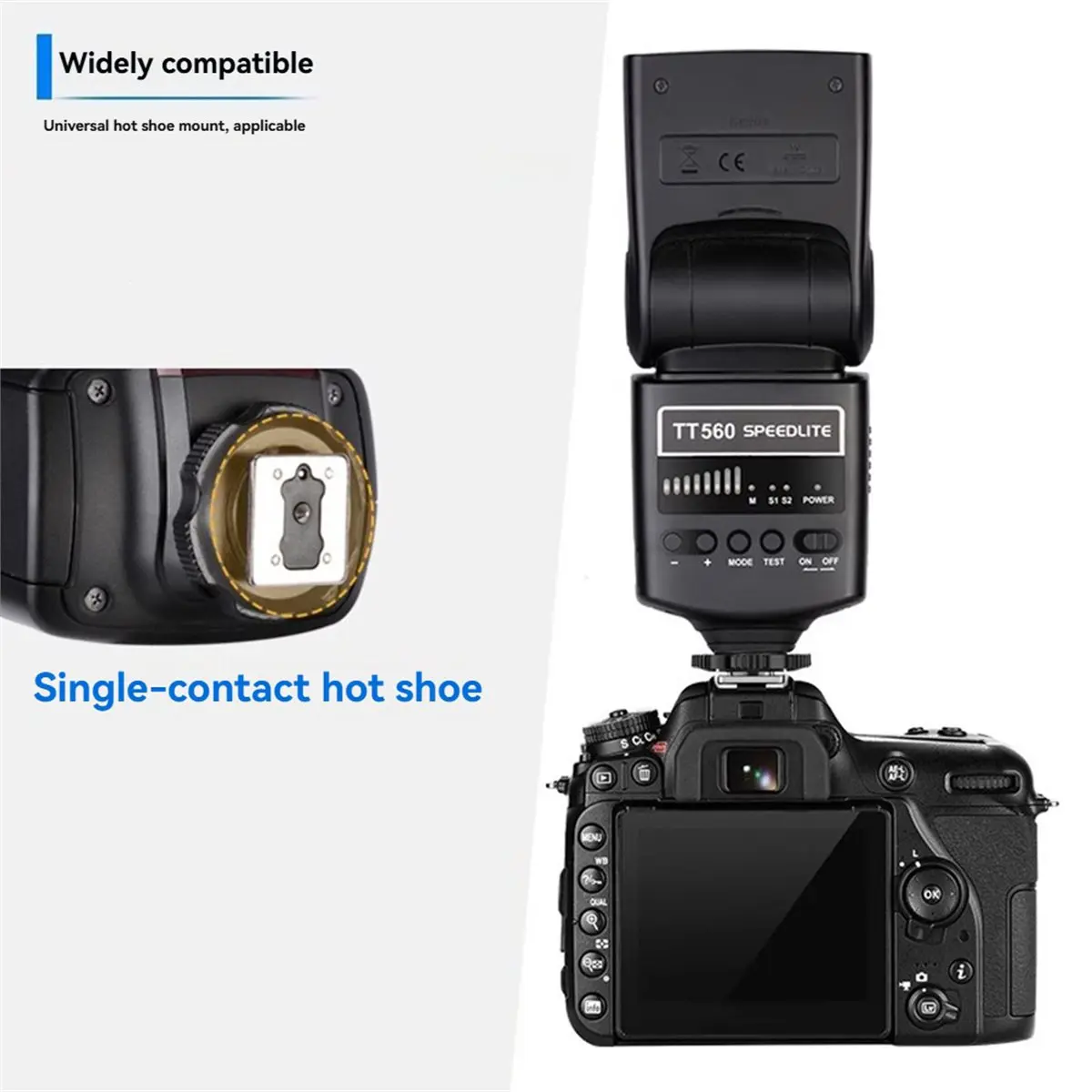 

Топ TT560 вспышка Speedlite цифровая камера Speedlight для Sony Nikon Canon Panasonic Olympus Pentax DSLR камеры Speedlight
