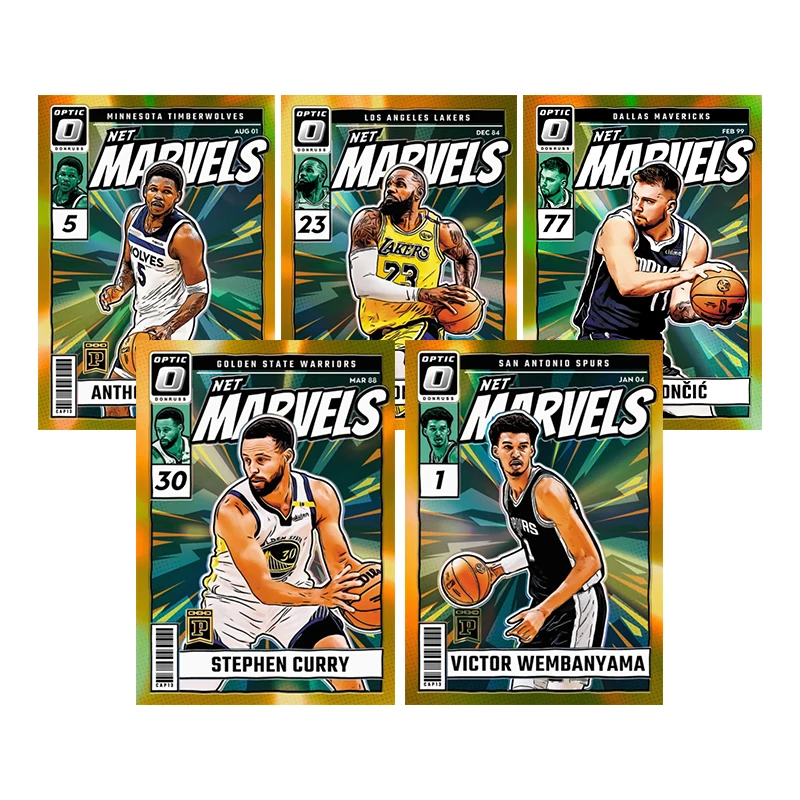Diy hecho en casa Panini baloncesto estrella tarjeta Stephen Curry Lebron James Wembanyama Edwards colección tarjeta juguetes regalo
