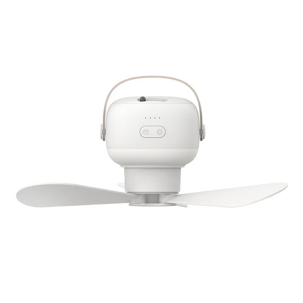 

Foldable LED Ceiling Fan with Tripod 7200mAh Rechargeable Remote Control Hanging Fan Outdoor Camping Tent Ventilator Fan