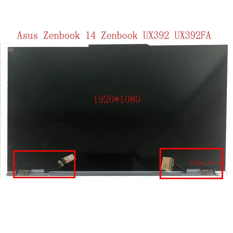 For ASUS ZenBook 14  UX392  UX392FA LCD Display Touch Screen Replacement 1920X1080 FHD with Frame with Cover