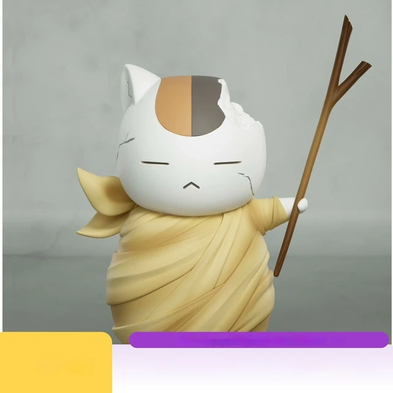 Nieuwe Creatieve Cartoon Mini Kat Leraar Pop Gk Handbediende Niang Mond Drie Drie Getijden Spelen Pop Desktop Decoraties Ornamenten