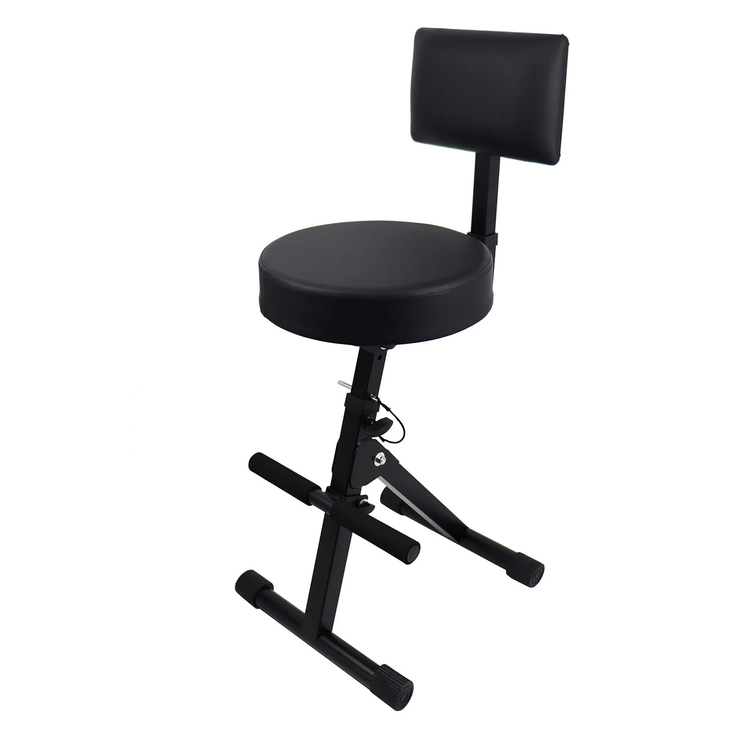 

Backrest guitar playing stool, folk music stomping bar folding stool, guitar singing stool, adjustable height seat