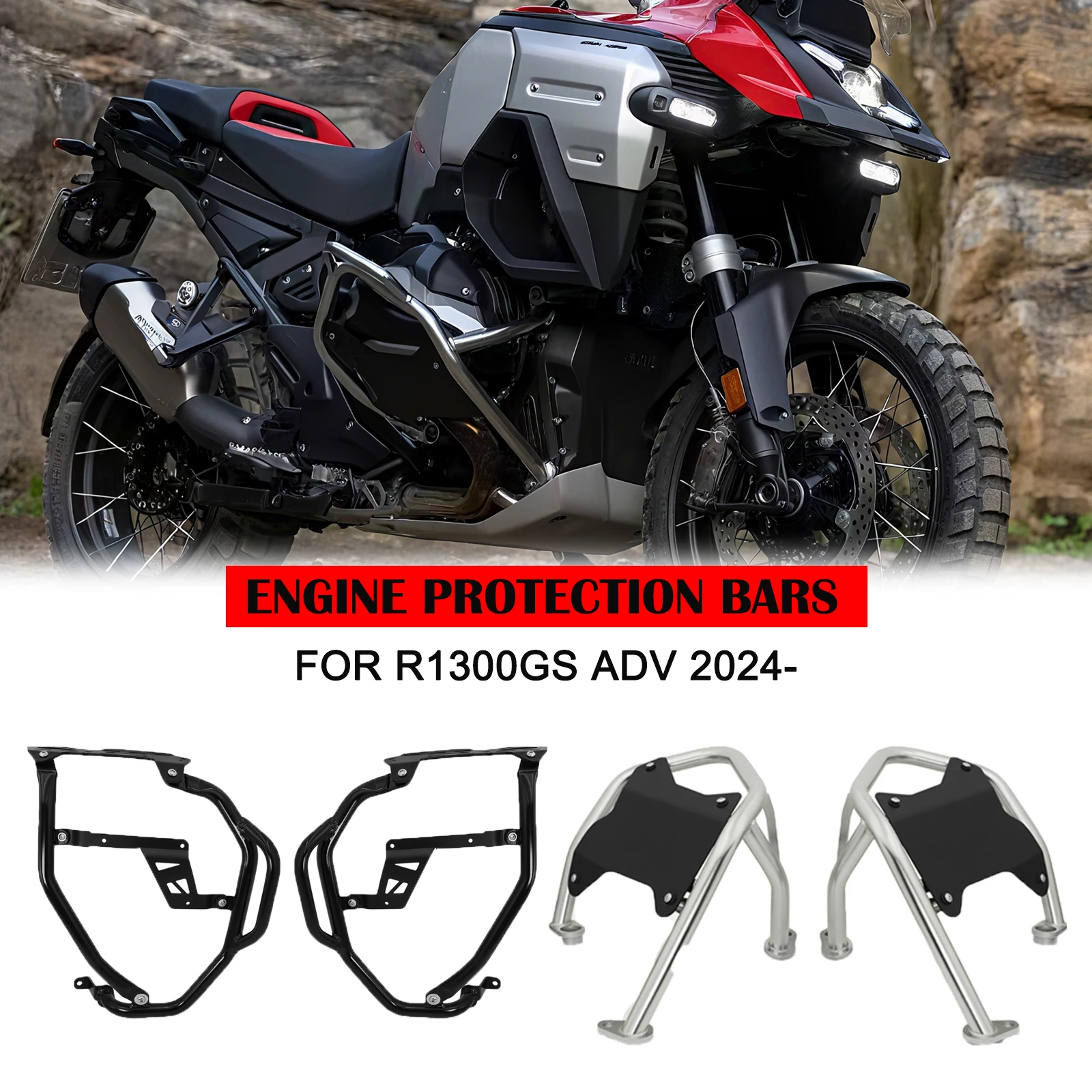 

Устройство защиты топливного бака, защита от столкновений мотоцикла, устройство защиты топливного бака, защита двигателя для BMW R1300GS ADV 2024-2025