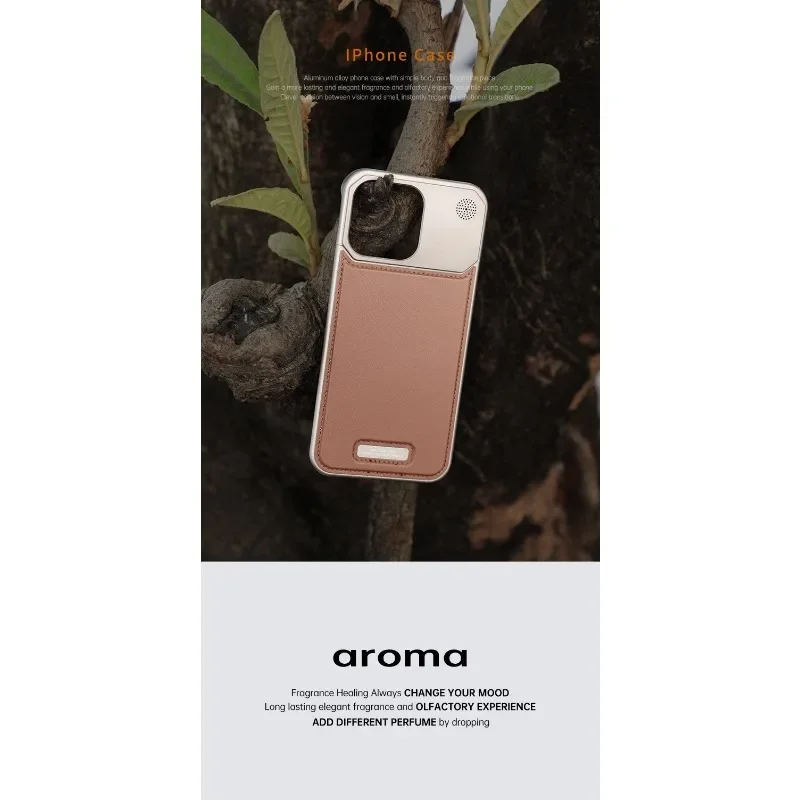 Push-Pull Borderless Leather Metal Phone Case for Iphone13 14 15 16pro Max Simple Design Shockproof Anti-scratch Protector Cover